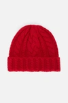 AMI ALEXANDRE MATTIUSSI CABLE KNIT BEANIE,H19K65400713816505