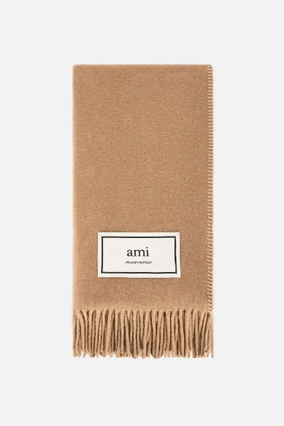 Ami Alexandre Mattiussi Scarf In Brown