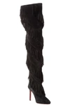 CHRISTIAN LOUBOUTIN BOLCHEVA FRINGE OVER THE KNEE BOOT,3190845