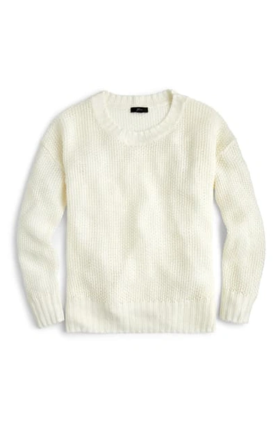 Jcrew Crewneck Beach Sweater In Ivory