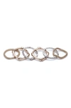 ALEXIS BITTAR SET OF 6 BAMBOO CARVED RINGS,AB92R0037