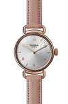 SHINOLA CANFIELD LEATHER STRAP WATCH, 32MM,S0120018679