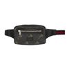 GUCCI BLACK GG TIGER BELT BAG