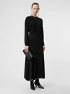 BURBERRY Ruched Panel Jersey Gown