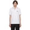 Burberry Walton Cotton Polo Shirt In White