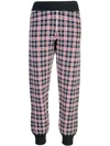 OPENING CEREMONY PLAID KNIT TRACK PANTS