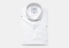 LEDBURY MEN'S BEACH JACQUARD CASUAL SHIRT WHITE CLASSIC COTTON,1W19K8-091-000-165-35