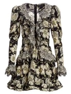 ETRO Floral Ruffle Mini Dress