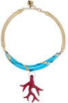 ROSANTICA BOLLE GOLD-TONE GLASS NECKLACE
