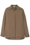 THE ROW SISEA SILK-SATIN SHIRT