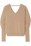 BRUNELLO CUCINELLI Bead-embellished ribbed cashmere sweater