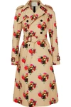 ADAM LIPPES FLORAL-PRINT COTTON-TWILL TRENCH COAT