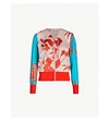 TED BAKER Cortnee Fantasia-print satin jacket