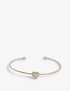 TED BAKER TED BAKER WOMEN'S CLEAR HASINA CRYSTAL HEART CUFF,870-10003-143956