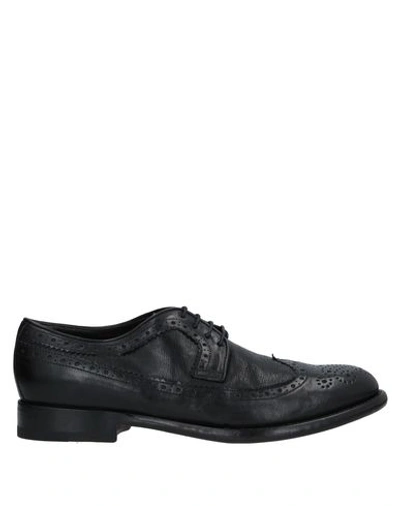 Tagliatore Lace-up Shoes In Black
