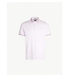 TED BAKER TOFF GEOMETRIC-PRINT COTTON POLO SHIRT