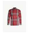 BURBERRY NELSON CHECKED COTTON AND NYLON-BLEND SHIRT