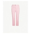 TED BAKER MID-RISE CROPPED STRETCH-TWILL TROUSERS,25086411