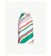TED BAKER Tutti Frutti stripe-print crepe halterneck top