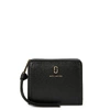MARC JACOBS BLACK GRAINED LEATHER WALLET,3050955