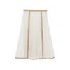 BURBERRY Chiffon panel silk pleated skirt