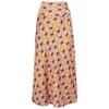 Free People Normani Leopard Print Bias Cut Midi Skirt In Honey