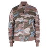 ALPHA INDUSTRIES MA-1 VF camouflage-print bomber jacket