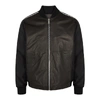 GIVENCHY Satin and leather bomber jacket