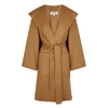 LOEWE CAMEL WOOL AND CASHMERE-BLEND COAT