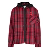 OFF-WHITE Red checked brushed flannel jacket