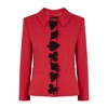 BOUTIQUE MOSCHINO Red appliquéd jacket