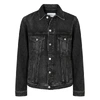 Givenchy Classic Denim Jacket In Black Grey