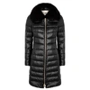 Herno Elisa Fox Fur-collar Down Coat In Black
