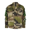 RAGYARD CAMOUFLAGE FEATHER-APPLIQUÉD COTTON JACKET