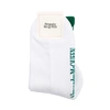 ALEXANDER MCQUEEN WHITE LOGO COTTON-BLEND SOCKS