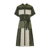 EQUIPMENT Mariette colour-blocked chiffon midi dress