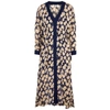 DIANE VON FURSTENBERG Terry navy floral chiffon kimono