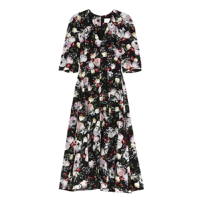 Erdem Cressida Floral-print Silk Midi Dress