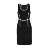 BOUTIQUE MOSCHINO Black metallic tweed dress