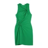 A.L.C Jina green linen-blend mini dress