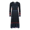 KENZO Panelled pleated ribbed dress