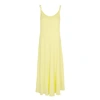 VINCE YELLOW LAYERED MIDI DRESS