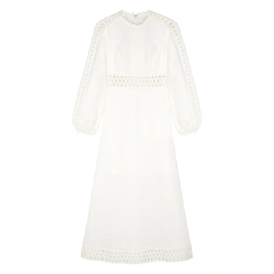Zimmermann Verity White Linen Dress