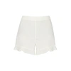 ALICE AND OLIVIA LONDON OFF-WHITE LINEN-BLEND SHORTS