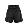 A.L.C Kerry black leather shorts