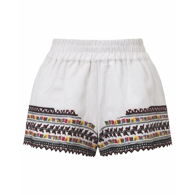 Anya Maj Serua Shorts In White Black Red