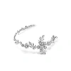 HALO & CO ROSEBUD CLUSTERS AND TINY LEAF HEADPIECE IN RHODIUM,3037434