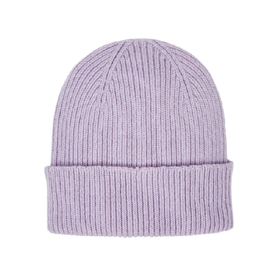 Colorful Standard Lilac Knitted Merino Wool Beanie