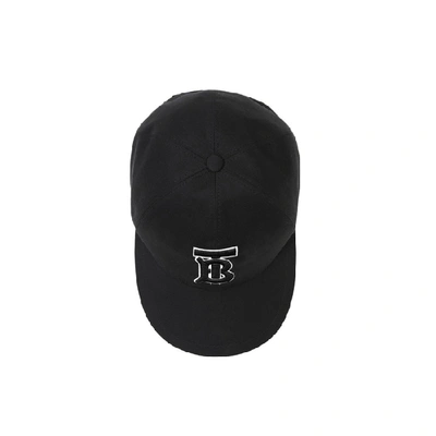 Burberry Monogram Motif Baseball Cap In Black