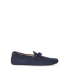 TOD'S GOMMINO NAVY SUEDE DRIVING SHOES